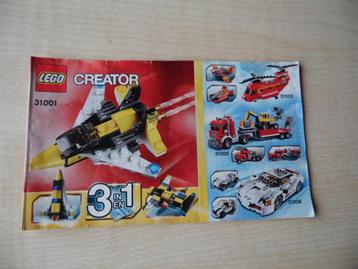 Lego Creator 31001 Mini vliegtuig 3 in 1 beschikbaar voor biedingen