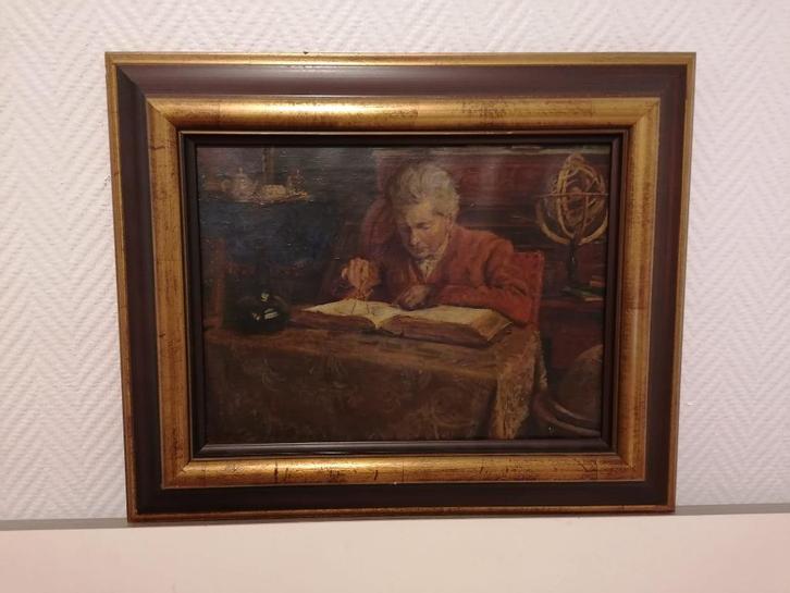 Charles Mertens (1865 – 1919) schilderij op doek, gesigneerd, Antiek en Kunst, Kunst | Schilderijen | Klassiek, Ophalen