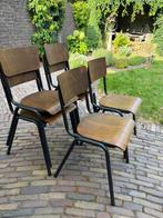 Eetkamerstoelen (set van 6) in goede staat, Huis en Inrichting, Stoelen, Ophalen, Gebruikt, Bruin, Vijf, Zes of meer stoelen
