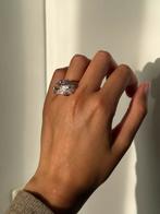 Zilveren Ring met Amethist Edelsteen, Paars, Ophalen of Verzenden, Zo goed als nieuw, 17 tot 18