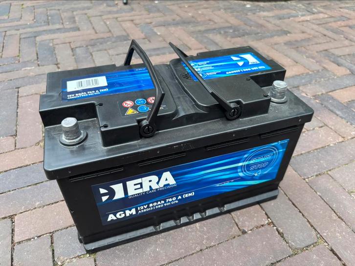 Nieuwe Accu ERA AGM 12V 80 Ah 760 A, Auto-onderdelen, Accu's en Toebehoren, Nieuw, Ophalen