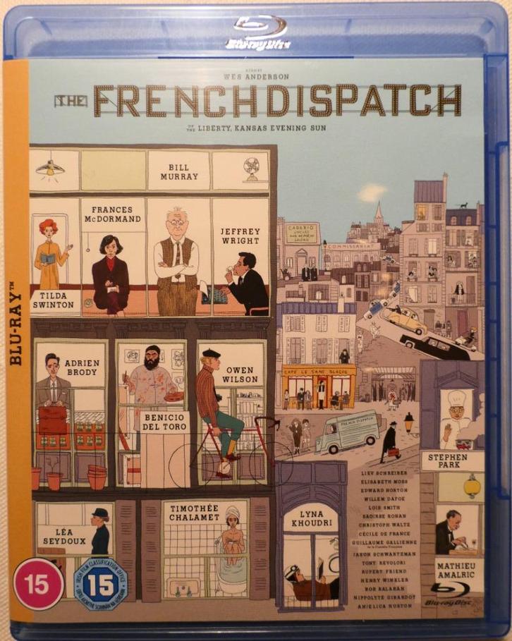 Blu-ray 'The French Dispatch', Cd's en Dvd's, Blu-ray, Zo goed als nieuw, Ophalen of Verzenden