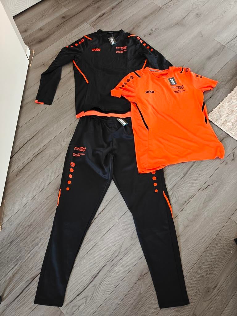 Deltion College trainingspak en sport shirt maat S, Maat 38/40 (M), Blauw, Overige typen, Ophalen of Verzenden