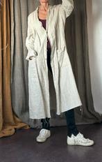 De Spin deventer gave stoere linnen jas vib trench overjas, Ophalen of Verzenden, Zo goed als nieuw, Maat 38/40 (M), Zwart