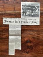 Voetbal krantenartikel Ajax FC Twente maart 1977 Geels Drost, Ophalen of Verzenden, Knipsel(s)