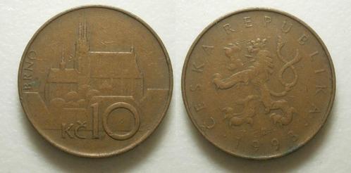 PD31274 Tsjechië 10 Korun 1993, Postzegels en Munten, Munten | Europa | Niet-Euromunten, Losse munt, Overige landen, Ophalen of Verzenden