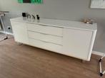 Design Dressoir Hoogglans Wit 200cm, Huis en Inrichting, Kasten | Dressoirs, Ophalen, Kunststof, 150 tot 200 cm, Zo goed als nieuw