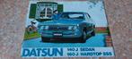 Brochure Datsun 140J en 160J, Ophalen of Verzenden, Zo goed als nieuw, Overige merken