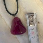1 x Paarse Agaat steen op hanger 2 cm nu € 2,95, Ophalen of Verzenden, Nieuw