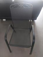 Metalen Stoel met Armleuningen, Ophalen of Verzenden, Gebruikt, Metaal