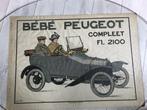 Poster Affiche Peugeot Bébé Origineel, Verzamelen, Posters, Reclame, Rechthoekig Liggend, Gebruikt, A1 t/m A3