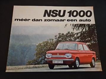 Brochure NSU 1000 beschikbaar voor biedingen