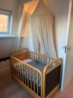 Vintage kinder ledikant / baby bed / bamboe / webbing rotan, Ophalen of Verzenden, Gebruikt, Ledikant