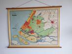 Schoolplaat Zuid Holland provincie Bakker en Rusch zeist, Antiek en Kunst, Antiek | Schoolplaten, Ophalen, Aardrijkskunde