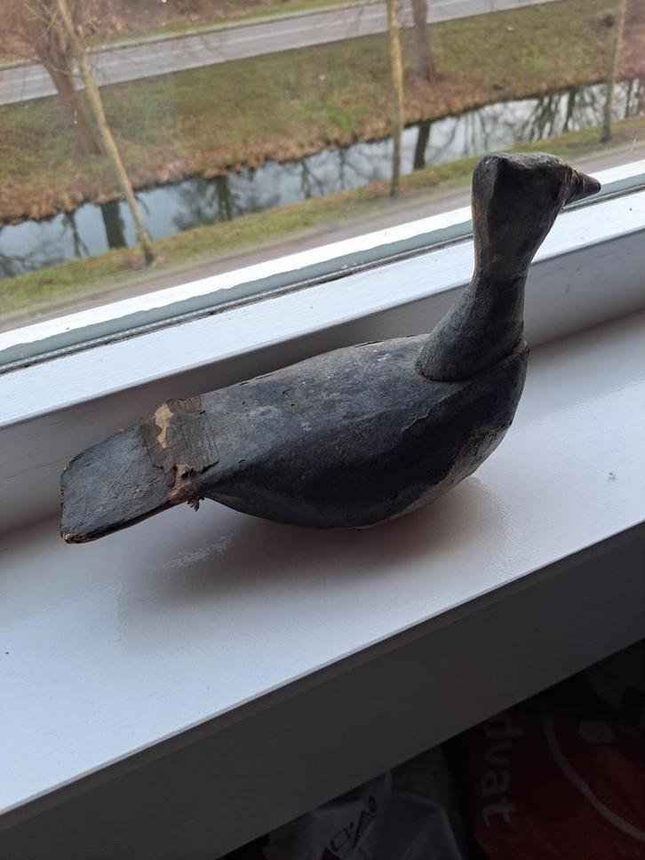 Antieke Houten Kievit Vogel, Antiek en Kunst, Antiek | Overige Antiek, Ophalen of Verzenden