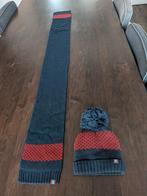 Hema donkerblauwe sjaal en muts maat 98/128, Kinderen en Baby's, Kinderkleding | Mutsen, Sjaals en Handschoenen, Setje, Jongen of Meisje