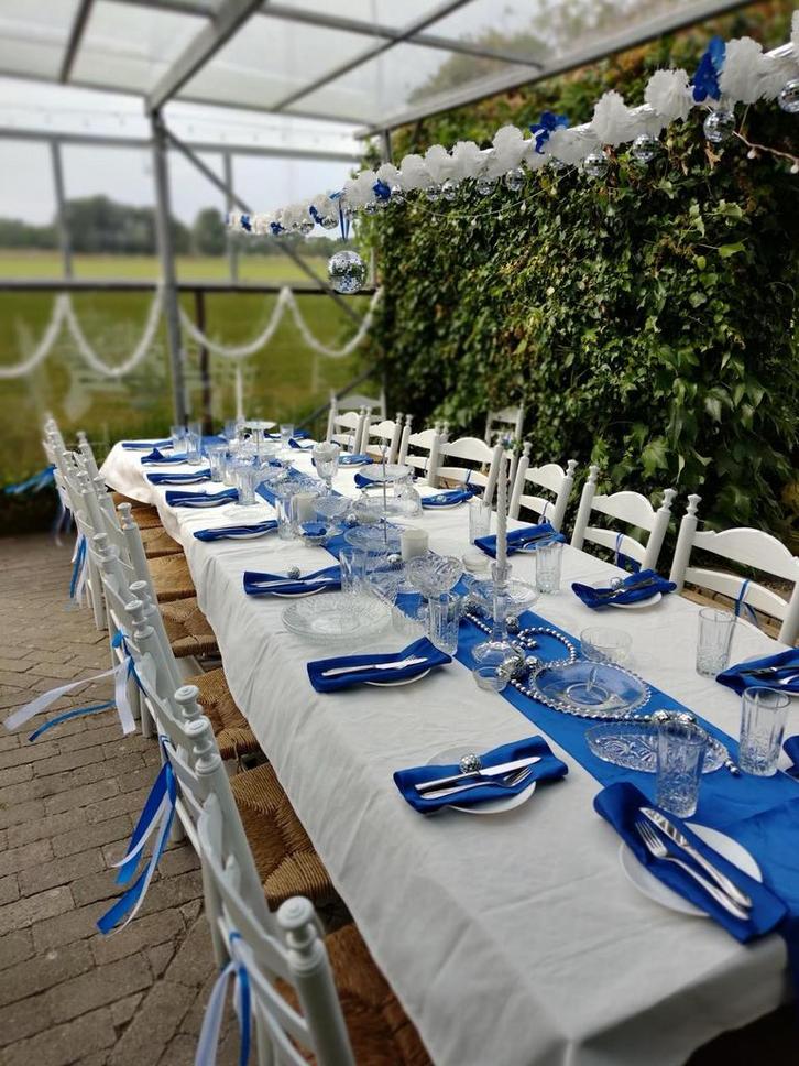 Feest Tafels Stoelen huur Bruiloft of Party, Hobby en Vrije tijd, Feestartikelen | Verhuur, Zo goed als nieuw, Ophalen