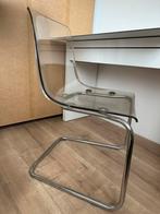 Transparante verchroomde stoel Ikea Tobias, Ophalen, Zo goed als nieuw, Zwart, Eén