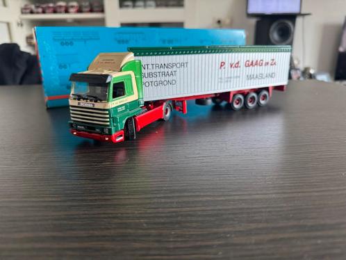 Tekno Scania 143 P v.d. Gaag en Zn. Nieuwstaat, Hobby en Vrije tijd, Modelauto's | 1:50, Nieuw, Bus of Vrachtwagen, Tekno, Ophalen of Verzenden