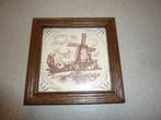 oude tegel molen in lijst, Antiek en Kunst, Antiek | Wandborden en Tegels, Ophalen of Verzenden