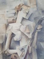 Pablo Picasso Girl with the mandoline 1910 vintage repro, Antiek en Kunst, Ophalen of Verzenden