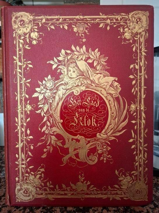 Antique boek van rond 1851. "HET LIED VAN DE KLOK", Antiek en Kunst, Antiek | Boeken en Bijbels, Ophalen of Verzenden