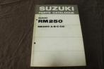 Suzuki RM250 A B C C2 1977 motorcycle parts catalogue RM 250, Ophalen of Verzenden, Suzuki