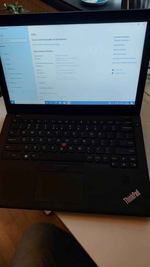 Costume made Lenovo Laptop X270 12 Inch 512 SSD NVME 8 GB, Computers en Software, Windows Laptops, Zo goed als nieuw, 12 inch