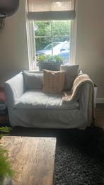 Mooi loveseat in katoen linnen grijs losse hoezen, Huis en Inrichting, Ophalen, Zo goed als nieuw, Stof, 100 tot 125 cm
