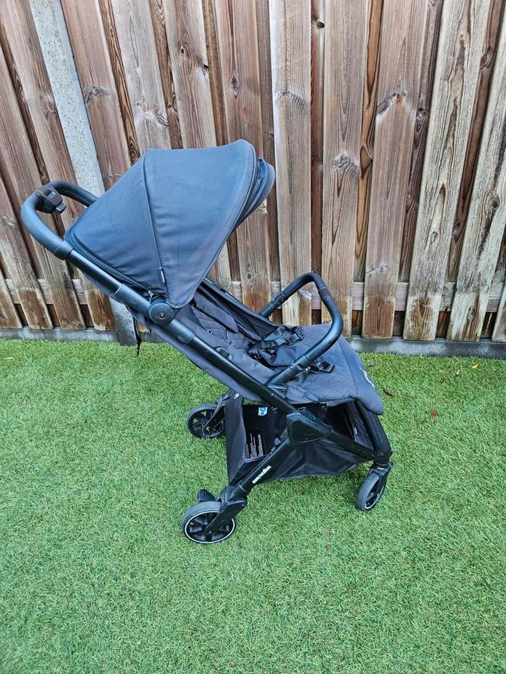 Easywalker Jackey buggy - Shadow black + regenhoes + reistas, Kinderen en Baby's, Buggy's, Zo goed als nieuw, Overige merken, Regenhoes