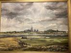 schilderij zicht op Culemborg, Antiek en Kunst, Ophalen of Verzenden