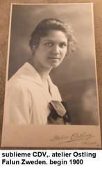 Carte de Visite, Zweden rond 1900, atelier Ostling, Falun,, Verzamelen, Foto, Ophalen of Verzenden, Zo goed als nieuw, Voor 1940