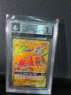 CHARIZARD & RESHIRAM SUN & MOON BLACKSTAR PROMO BGS 9, Ophalen of Verzenden, Zo goed als nieuw