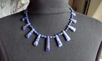 Uniek Sodaliet Lapis Lazuli Diepblauwe Ketting 925 zilver, Nieuw, Ophalen of Verzenden, Steen of Mineraal, Met edelsteen