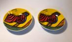 Twee kleine Corneillie limoges schaaltjes, 2001, vogel, Ophalen of Verzenden, Zo goed als nieuw, Rond