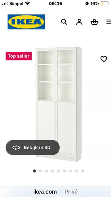 Ikea Billy oxberg wit 80 cm