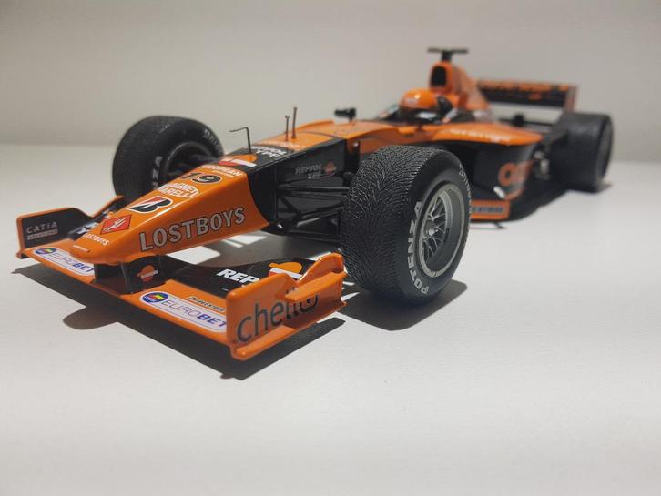 F1 Arrows A21 *Canada* Jos Verstappen 1/18, Hobby en Vrije tijd, Modelauto's | 1:18, Zo goed als nieuw, Motor, MiniChamps, Ophalen of Verzenden