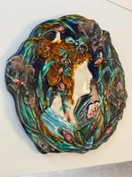 Keramiek Jugendstil Plaquette door Clément Massier, Antiek en Kunst, Antiek | Keramiek en Aardewerk, Ophalen