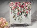 Knutsel servetten Tiziana roze bloemen decoupage nr HM41, Ophalen of Verzenden, Nieuw, Materiaal