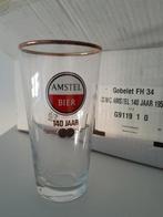 Doos met 12 x Amstel 140 jaar Conische bierglazen ongebruikt, Ophalen of Verzenden, Zo goed als nieuw, Glas of Glazen, Amstel