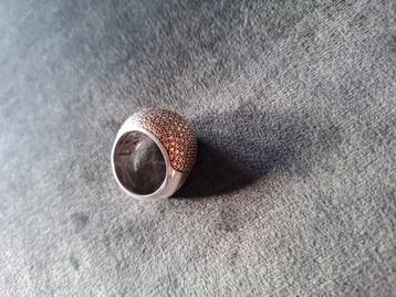zilveren ring verguld met rosé van TI SENTO maat 17 beschikbaar voor biedingen