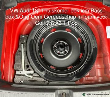 Reservewiel Thuiskomer & Gereedschap VW Golf 7 8  T-Roc A3 1 beschikbaar voor biedingen