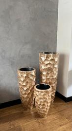Schelpenvaas 3 stuks, Huis en Inrichting, Ophalen of Verzenden, Nieuw, Glas, Minder dan 50 cm