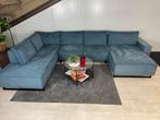 GRATIS LEVERING Z.G.A.N U-bank Blauw 365x230x175 GEREINIGD, Huis en Inrichting, Banken | Bankstellen, Stof, Hoekbank, 300 cm of meer