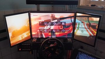 Triple 1600p 30" en 20" monitor setup