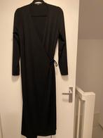 Zara overslag maxi jurk zwart stretch l 44 zgan, Maat 42/44 (L), Ophalen of Verzenden, Onder de knie, Zo goed als nieuw