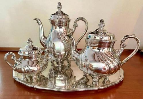 Rosenthal koffie/thee/suikerpot | afwerking met puur zilver, Huis en Inrichting, Keuken | Servies, Zo goed als nieuw, Overige typen
