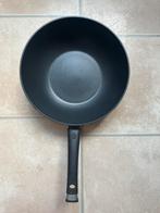 Herman den Blijker Wokpan 28 cm, Ophalen of Verzenden, Zo goed als nieuw, Aluminium, Wok