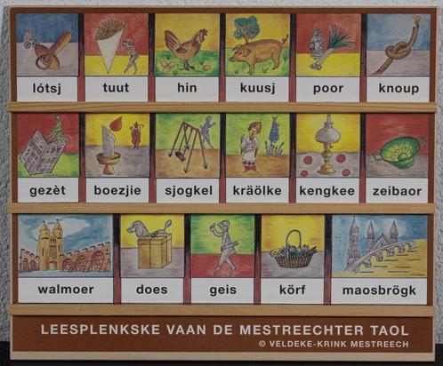 Leesplank  Leesplankje Dialect leesplankjes Aap Noot Mies, Antiek en Kunst, Antiek | Schoolplaten, Overige thema's, Ophalen