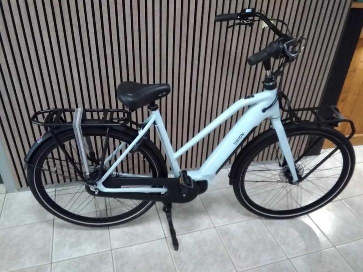 UNION E-Lane Dames Iced Blue Glans 54cm 2022, Fietsen en Brommers, Elektrische fietsen, Gebruikt, Overige merken, 51 tot 55 cm